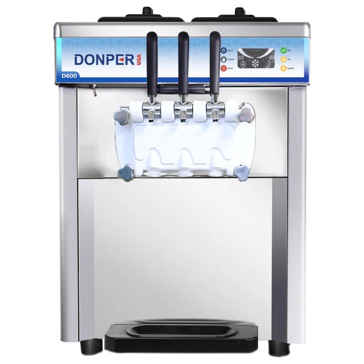 Donper USA D600 Countertop Two - Flavor Soft Serve Ice Cream Machine