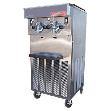 SaniServ Model 824 Floor Model Combination Soft Serve Ice Cream / Yogurt and Shake Machine