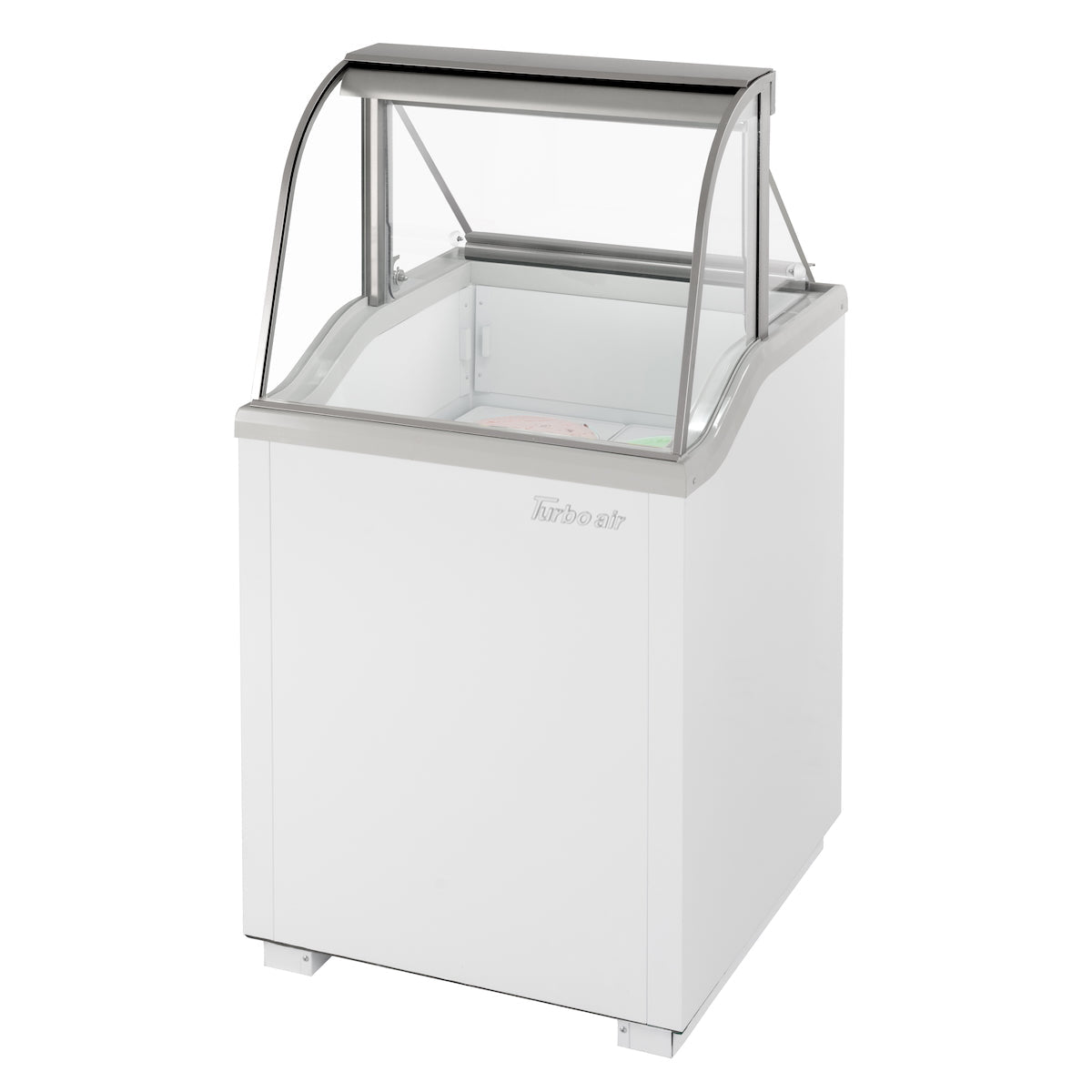 Turbo Air TIDC - 26W - N 26" Low Curved Glass Ice Cream Dipping Cabinet
