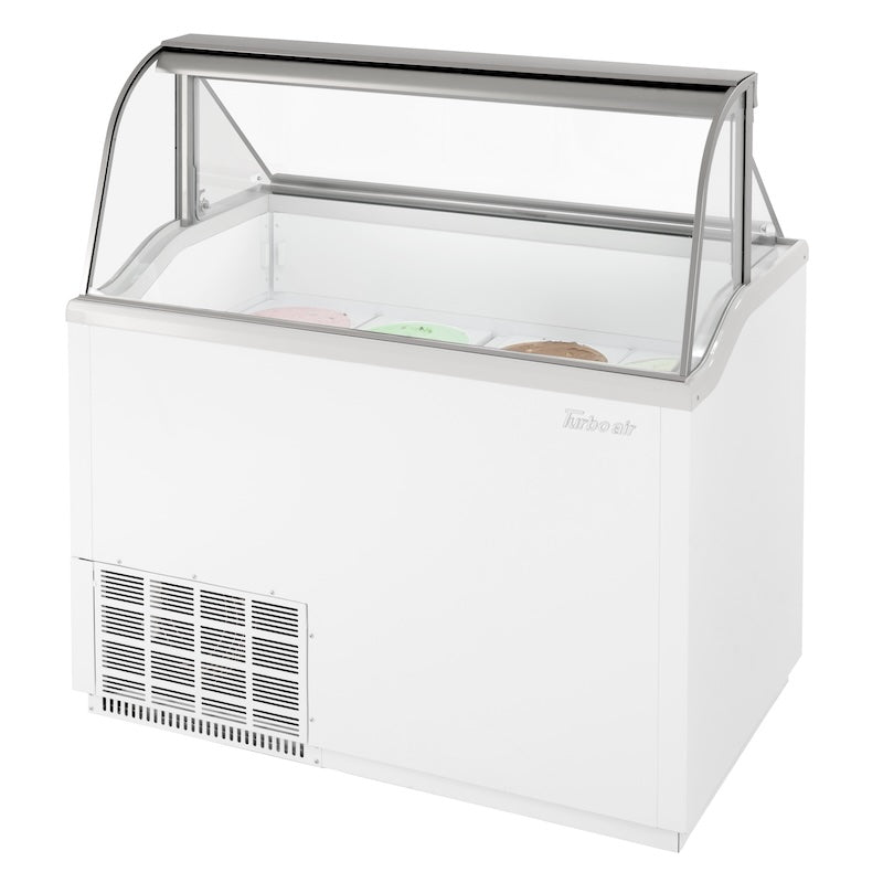 Turbo Air TIDC - 47W - N 47" Low Curved Glass Ice Cream Dipping Cabinet