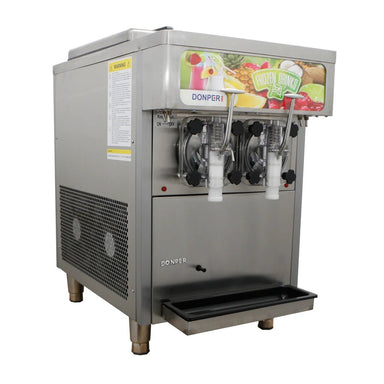 Donper USA XF248 Double 11 Qt. Hopper Commercial High Volume Frozen Beverage Machine