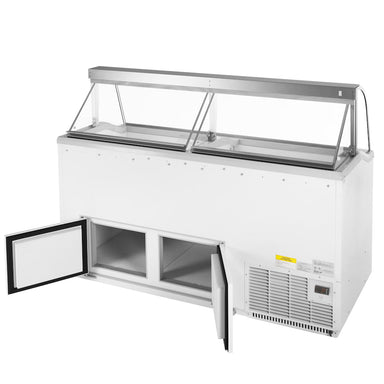 Turbo Air TIDC - 70W - N 70" Low Curved Glass Ice Cream Dipping Cabinet